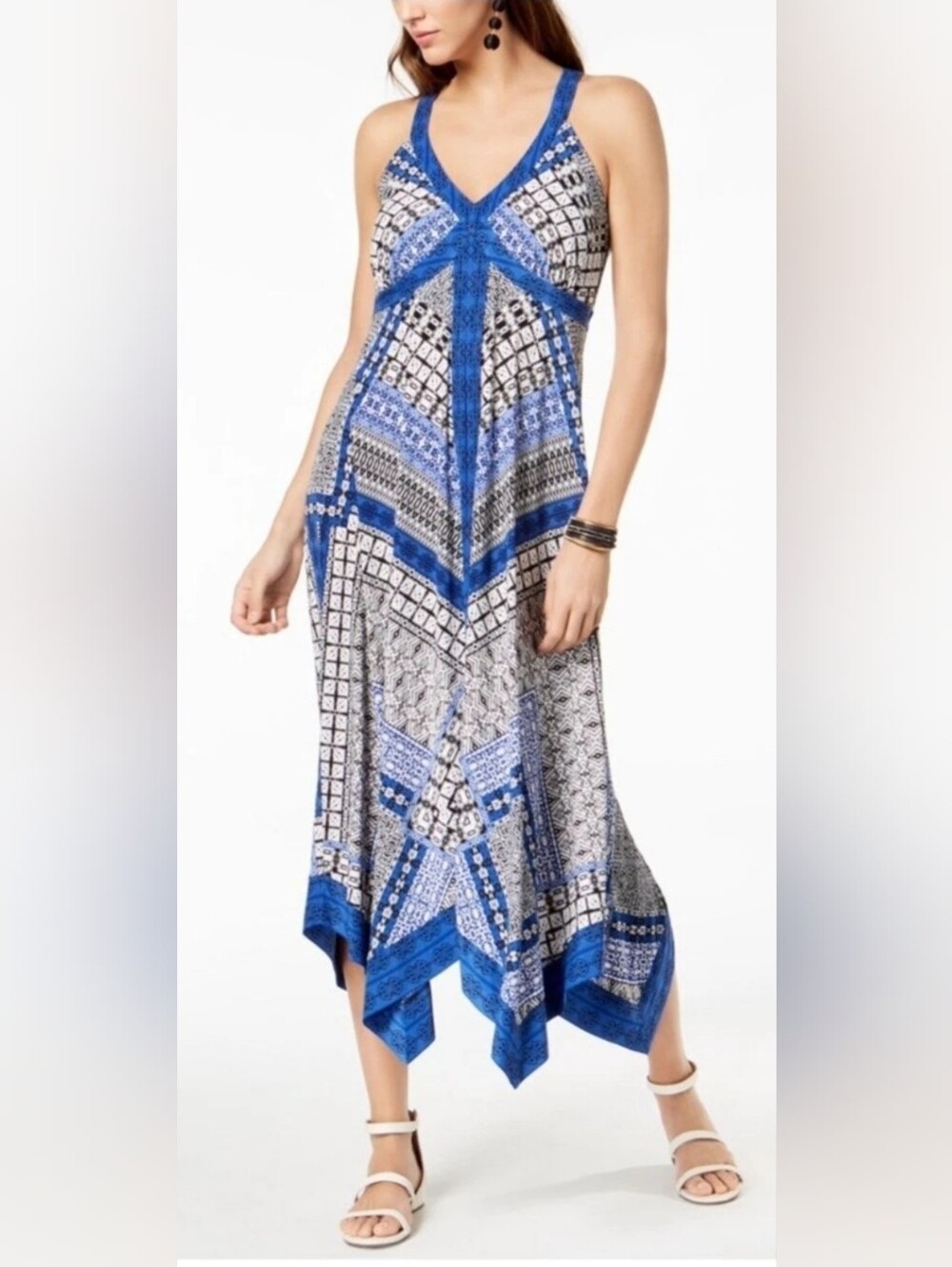 INC Patterned Maxi Dress XL